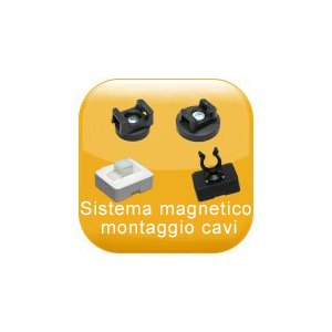 Sistema magnetico montaggio cavi