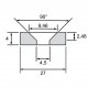 Magnete a vite al neodimio D27x4